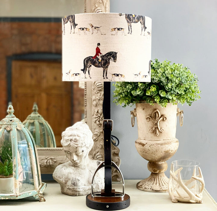 Hunt Master Stirrup Table Lamp.