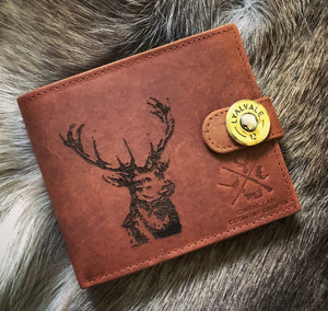 Leather Stag Wallet