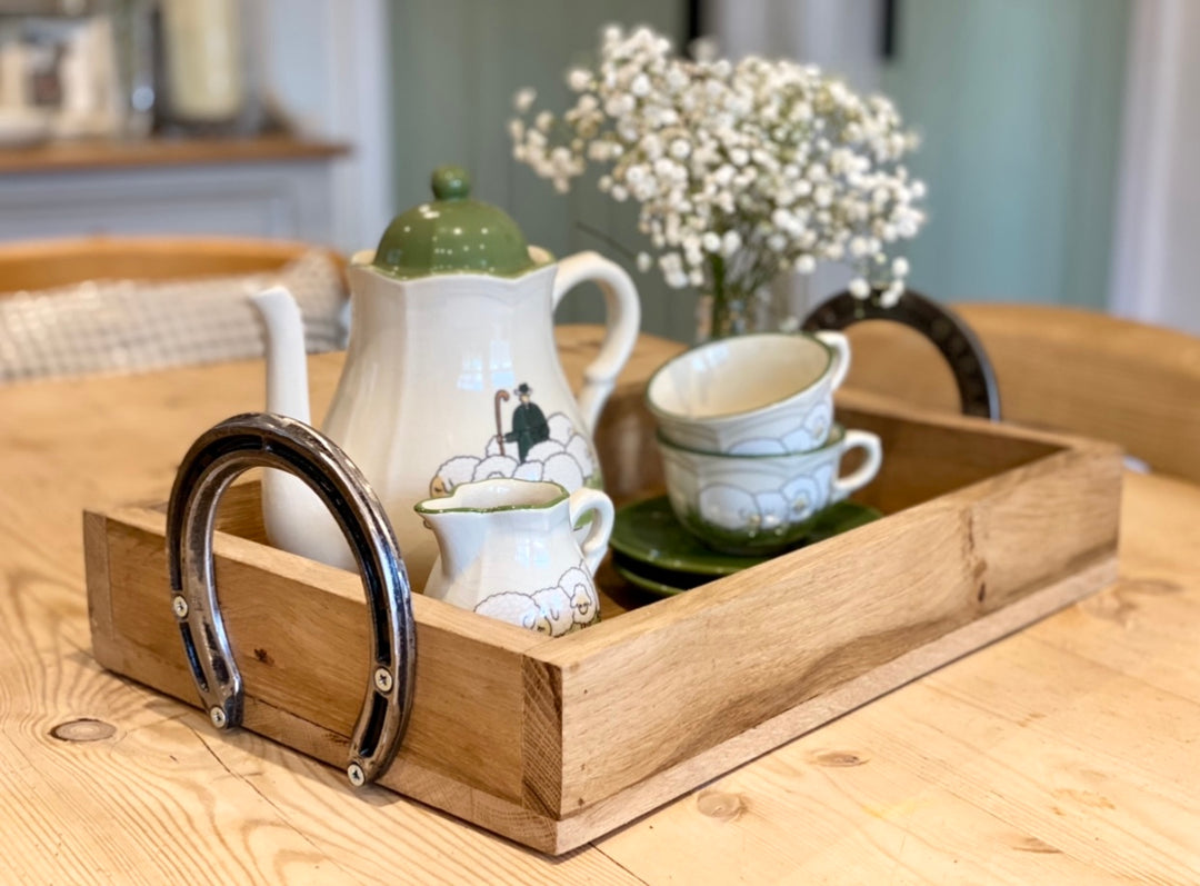 Horseshoe Oak Tray