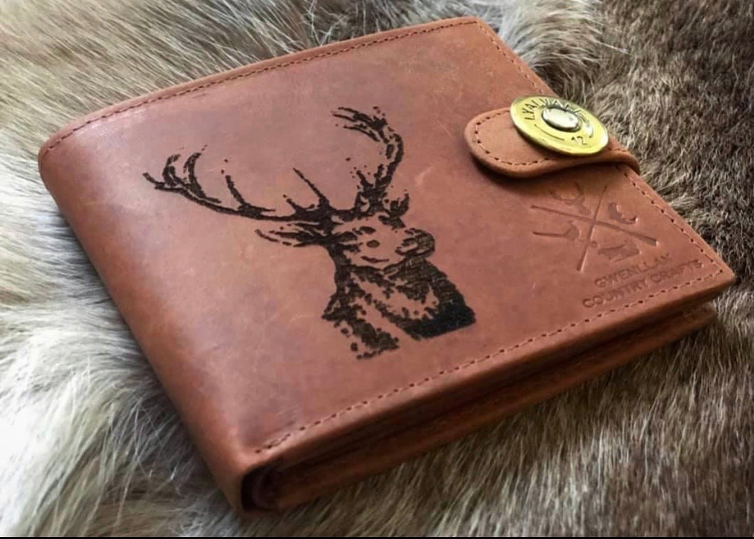 Leather Stag Wallet