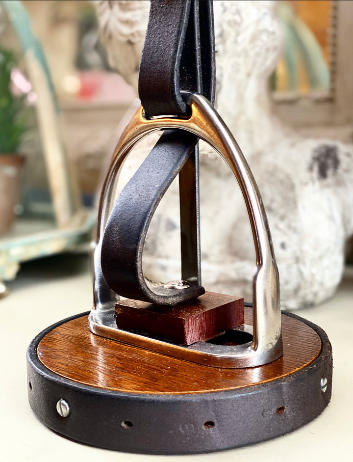 Hunt Master Stirrup Table Lamp.