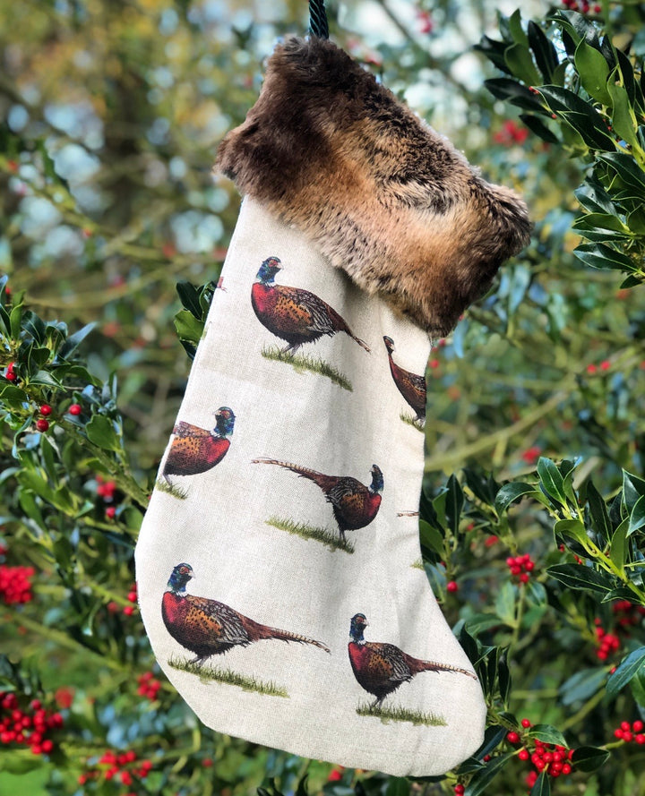 Pheasant Christmas Stocking