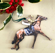 Load image into Gallery viewer, Horse Racing Ornament