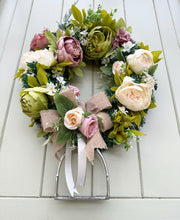 Load image into Gallery viewer, Stirrup Peony Wreath
