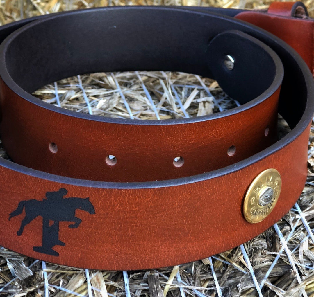 Horse Jumping Leather Belt.