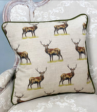 Load image into Gallery viewer, Royal Red Stag Cushion Cover.