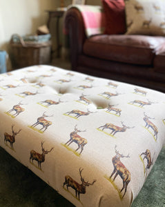Royal Red Stag Footstool
