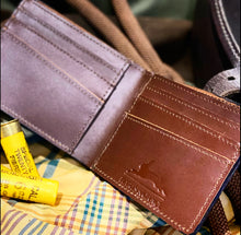 Load image into Gallery viewer, Brown Leather Land Rover Wallet