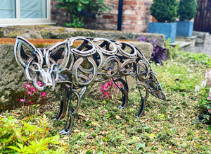 Horseshoe Fox Statue