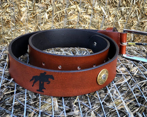 Horse Jumping Leather Belt.