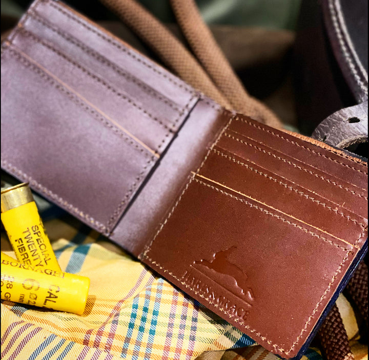 Brown Leather Stag Wallet