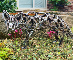 Horseshoe Fox Statue
