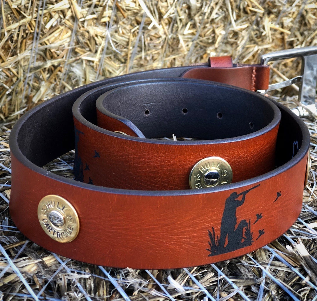 Pheasant Shooting Leather Belt.