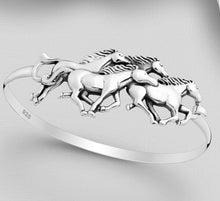 Load image into Gallery viewer, Sterling Silver Horse Bangle