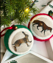 Load image into Gallery viewer, 4 x Woodland Animals Christmas Decoration Set
