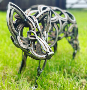 Horseshoe Fox Statue
