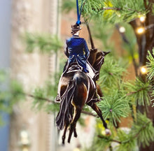 Load image into Gallery viewer, Dressage Horse Ornament Back