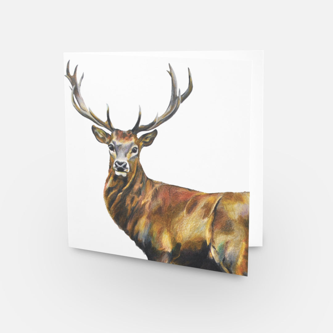 Royal Red Stag Leather Handmade Purse